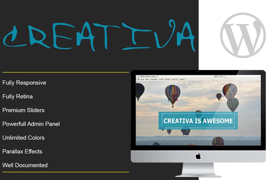 Download CREATIVA - One Page Parallax Theme