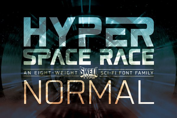 Download Hyperspace Race Sci-Fi font