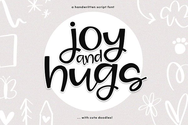 Download Joy & Hugs - Handwritten Script Font