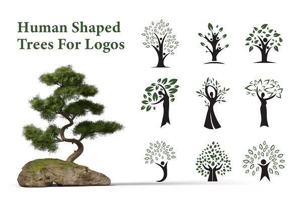 Download Human Shaped Trees For Logos
