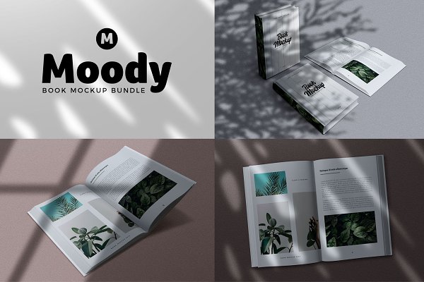 Download Moody Book Mockup Collection