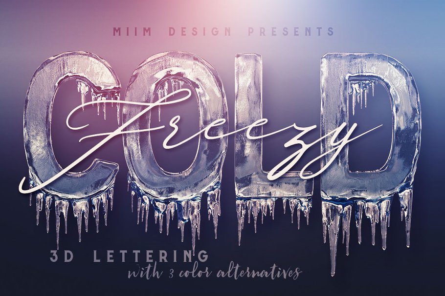 Download Ice Cold - 3D Lettering