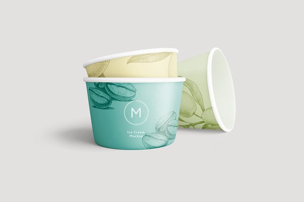 Download Ice cream paper cup mockup