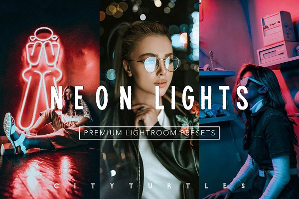 Download Moody NEON LIGHTS Lightroom Presets