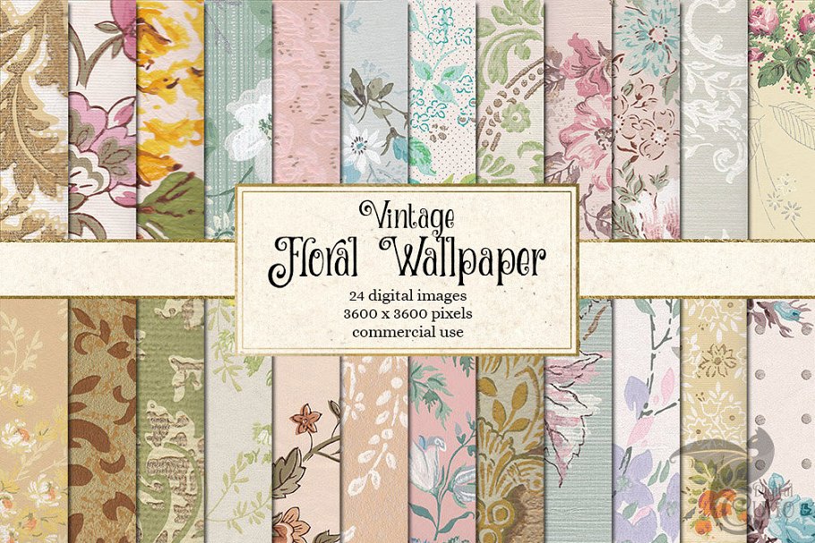 Download Vintage Floral Wallpaper Textures