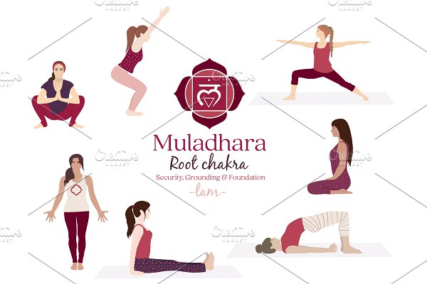 Download Muladhara chakra yoga postures