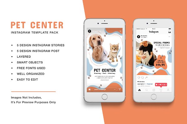 Download Pet Center Instagram Template