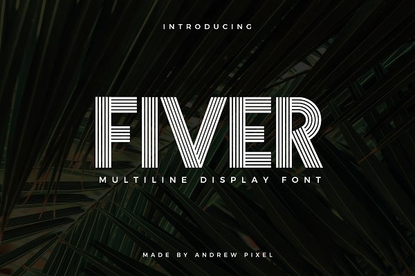 Download Fiver - Multiline Display Font