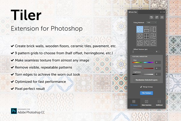 Download Tiler - Photoshop Extension