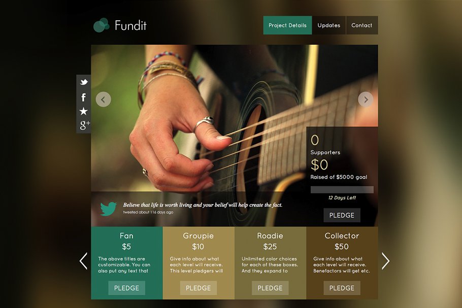 Download Fundit - OnePage Crowdfunding Theme