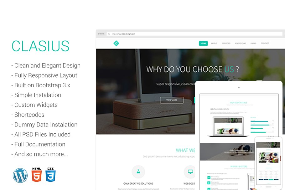 Download Clasius - Creative Agency Wordpress