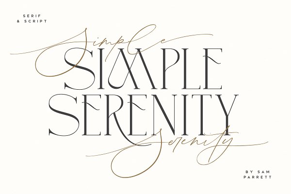Download Simple Serenity Serif & Script