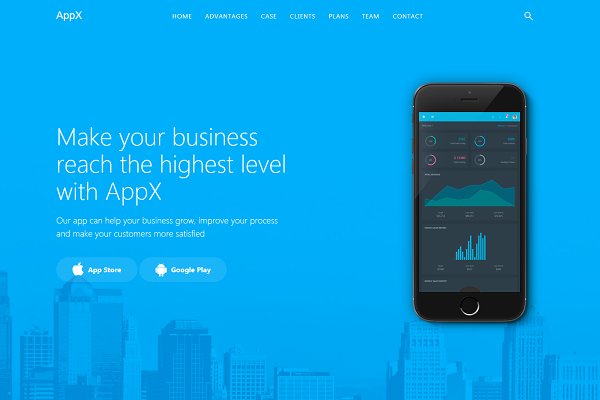 Download AppX - App Landing Page