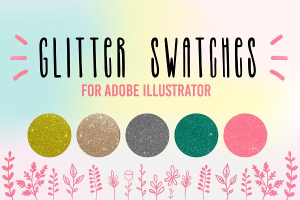 Download Glitter sparkling swatches for AI CC