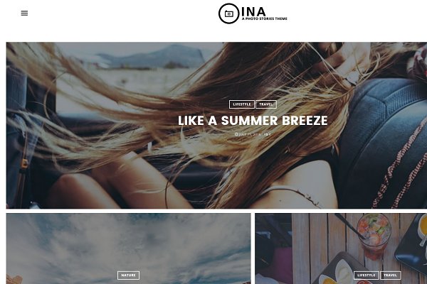 Download INA - A Photo Stories Blog Theme