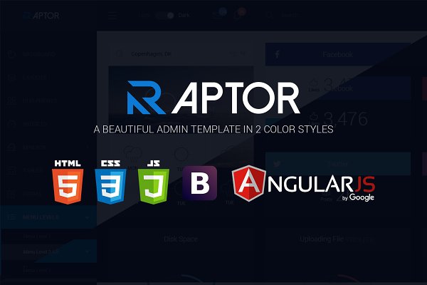 Download Raptor - AngularJS Admin Template