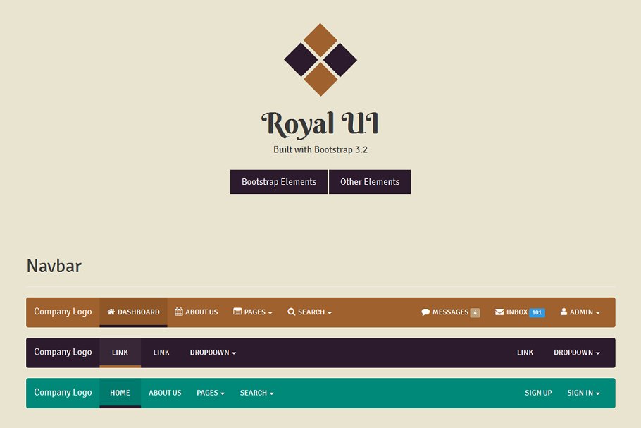 Download Royal UI - Bootstrap 3 Skin