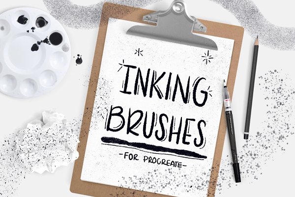 Download 10 Inking brushes for Procreate
