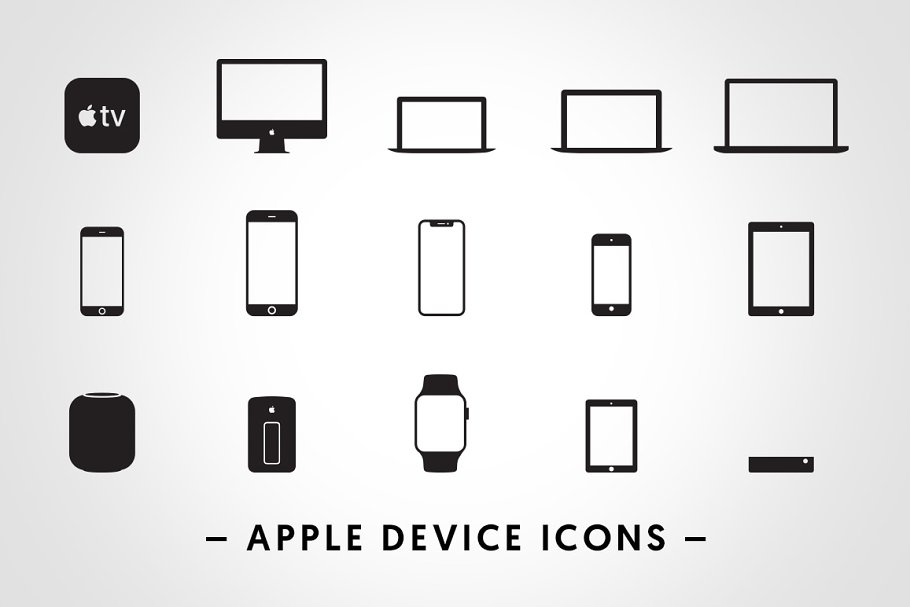 Download Apple Device Icons - Vectors