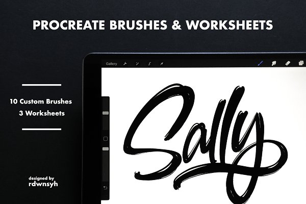 Download Procreate Brushes & Worksheets