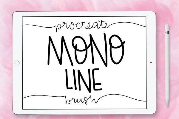 Download Mono Line Procreate Brush