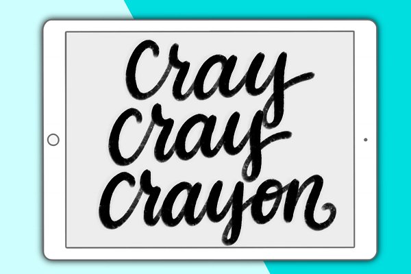 Download Cray Cray Crayon Procreate brush