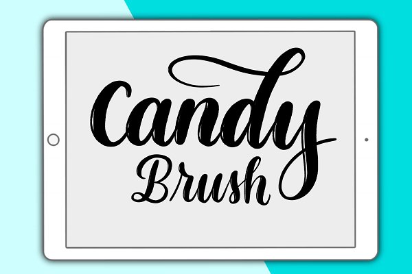 Download Candy lettering brush for Procreate