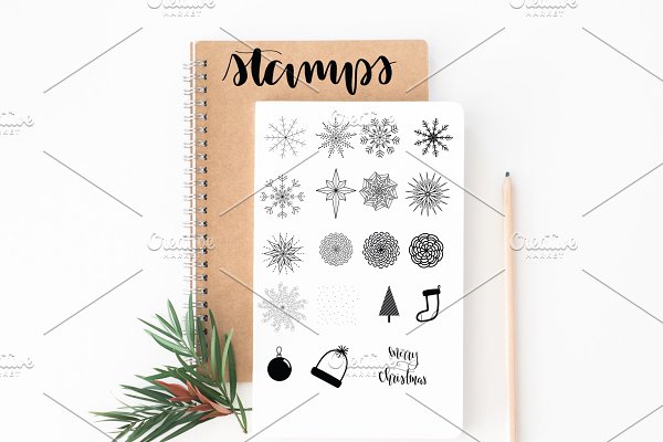 Download Christmas Stamps - Procreate Brush