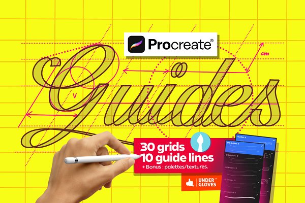 Download 40 Grids & guide lines for Procreate