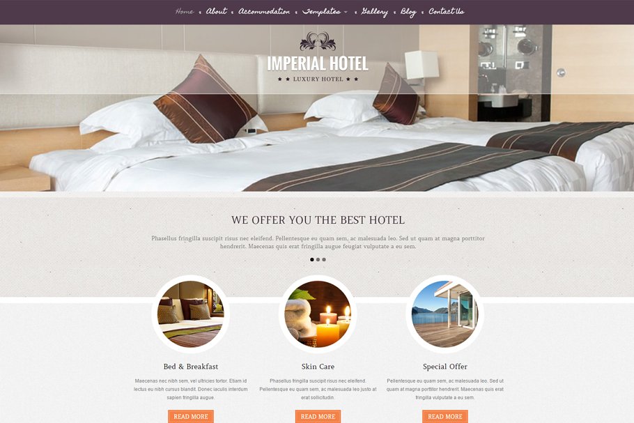 Download Imperial - Hotel WordPress Theme