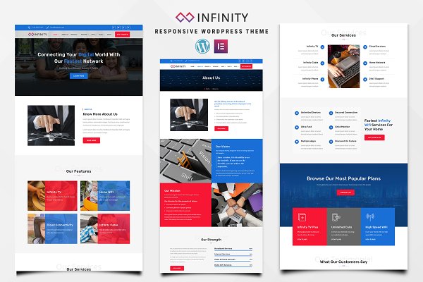 Download Infinity – Telecom WordPress Theme
