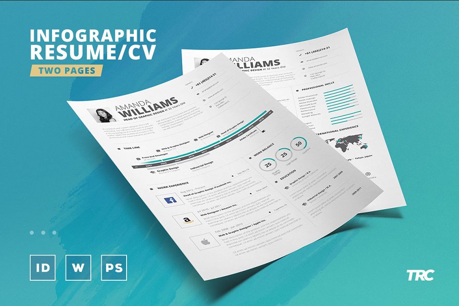 Download Infographic Resume/Cv Template Vol.5