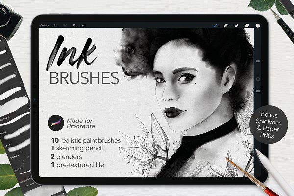 Download Ultimate Ink Brushes • Procreate