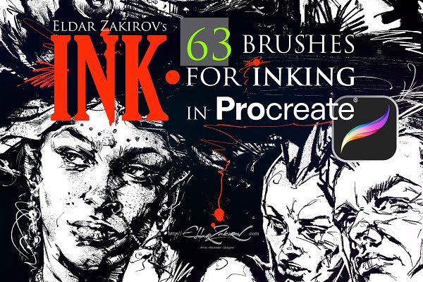Download INK.• 63 Procreate brushes