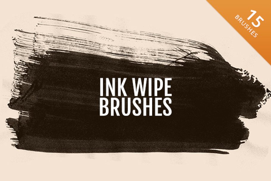 Download 15 High Quality Ink Wipe Brushes