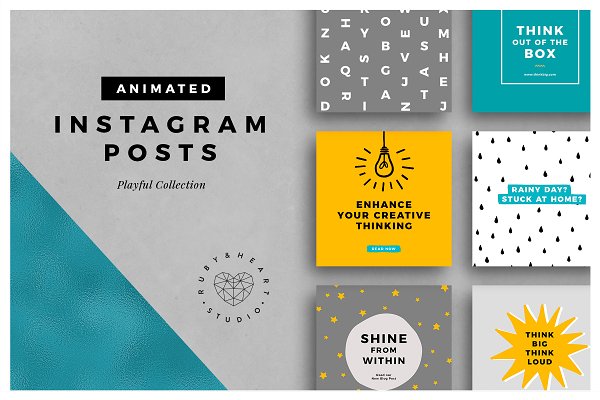 Download ANIMATED Playful Instagram Posts