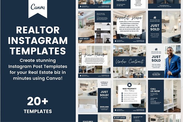 Download Instagram Realtor Canva Templates