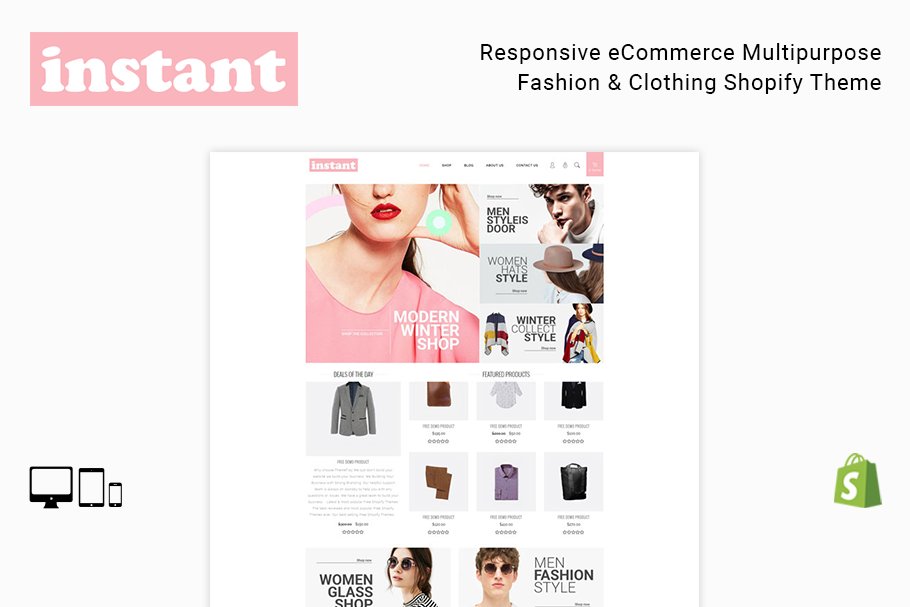 Download Instant Fashion Shop Shopify Theme