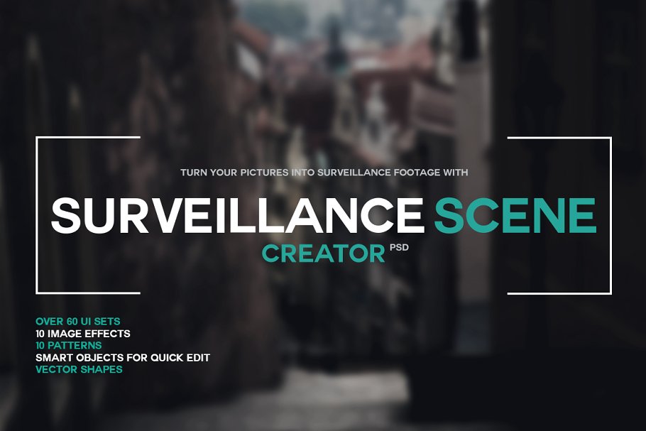 Download Surveillance Scene Creator PSD