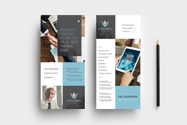 Download Financial DL Card Template