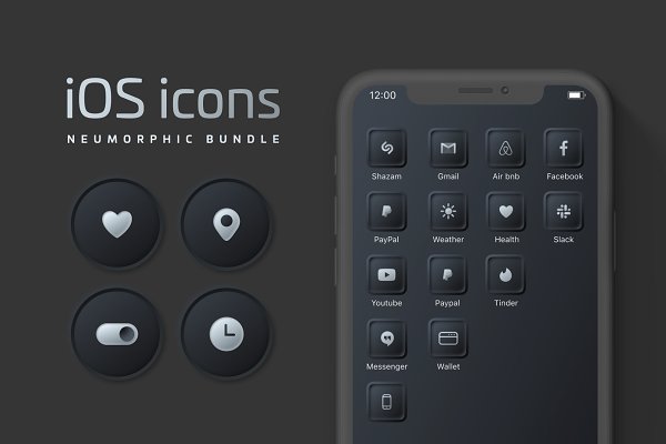 Download iOS 14 Custom Neumorphic Home Icons