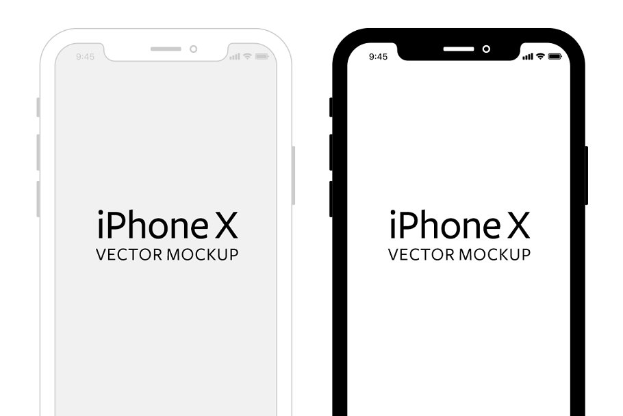 Download iPhone X - Vector Mockup (NEW)