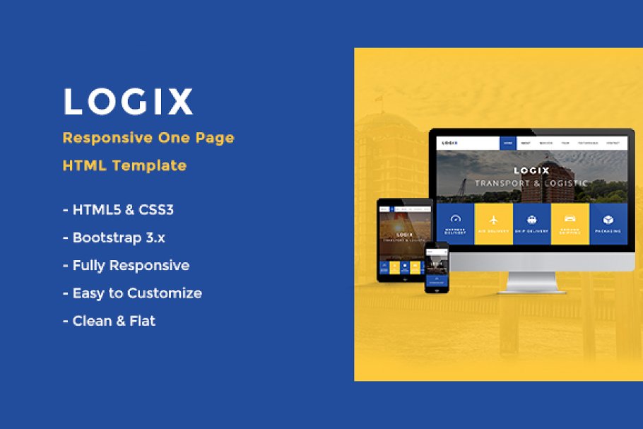 Download LOGIX - One Page HTML Template