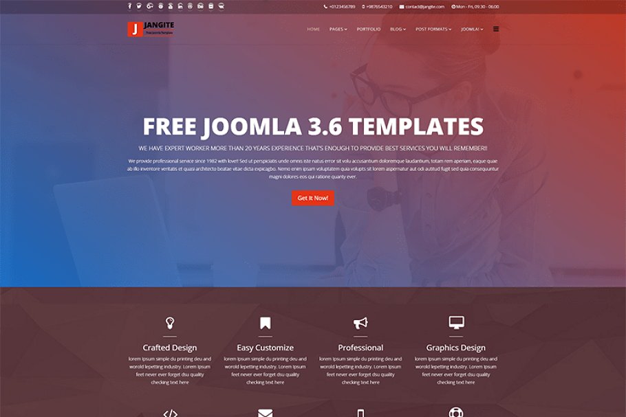 Download Jangite - Free Joomla 3.6 Template