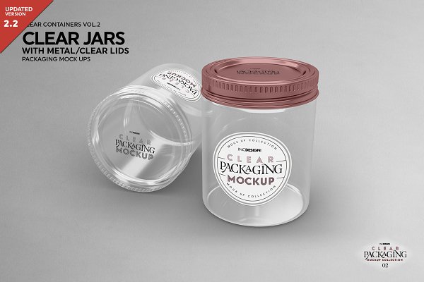 Download Clear Jars with Metal or Clear Lids