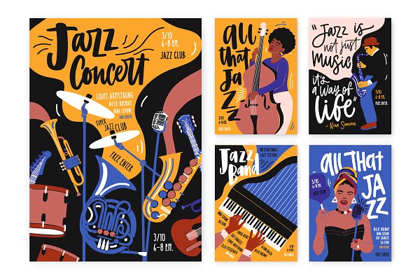 Download Jazz poster set