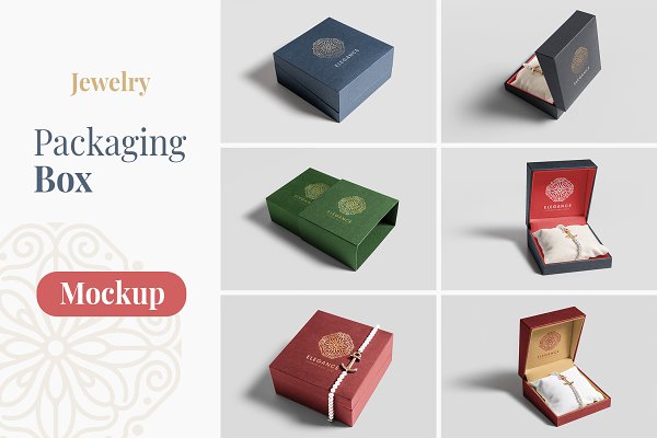 Download Jewelry Packaging Box Mockups