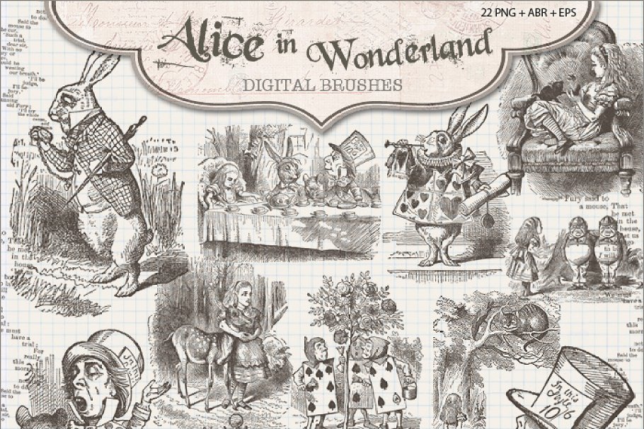 Download Alice in Wonderland Brushes