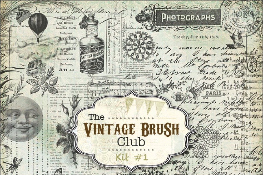 Download 40 Vintage Brushes #1