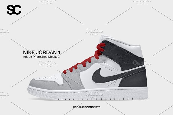 Download Nike Jordan 1 High Photoshop Mockup